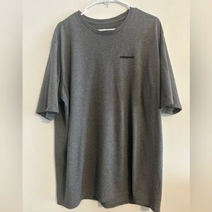 Patagonia Responsibili-Tee Gray Graphic Logo T-Shirt XXL